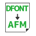 DFONT→AFM変換