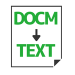 DOCM→テキスト変換