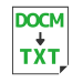DOCM→TXT変換