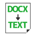 DOCX→テキスト変換