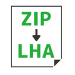 ZIP→LHA変換
