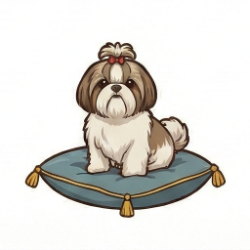 シーズーのイラスト