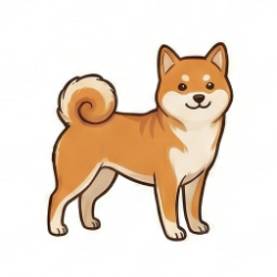柴犬のイラスト
