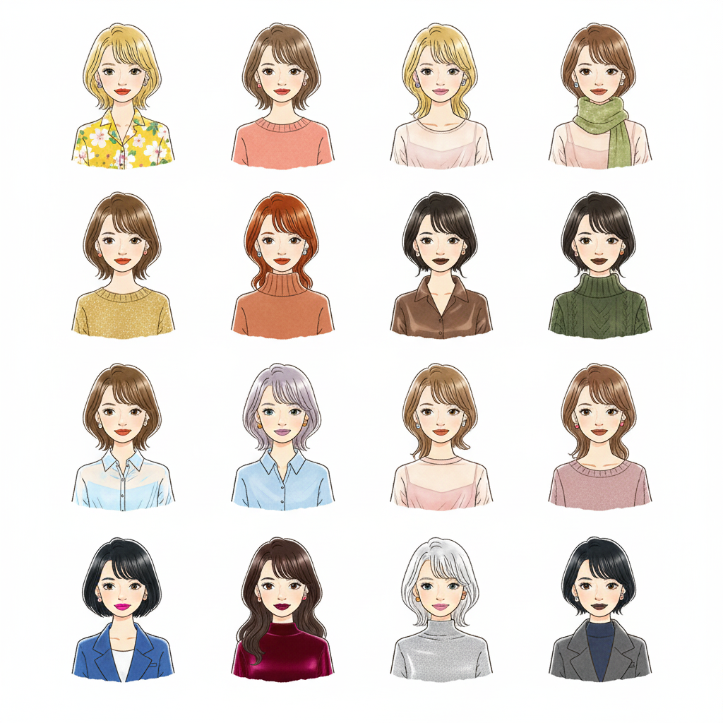 【未使用】Color Lifelong Education/パーソナルカラー診断 似合う色を探そう！パーソナルカラー簡易診断キッド【教材】 | 北海道