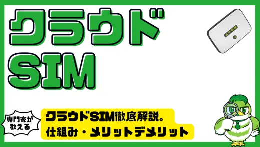 クラウドSIM徹底解説。仕組み・メリットデメリットとおすすめポケット型WiFi