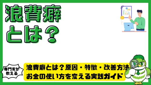 浪費癖とは？原因・特徴・改善方法を徹底解説！お金の使い方を変える実践ガイド