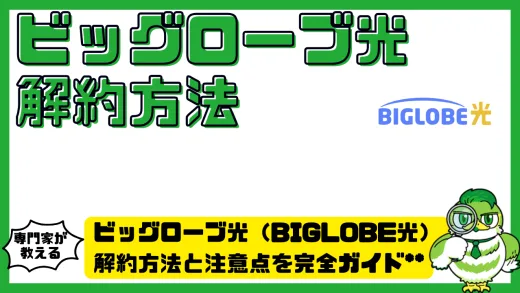 ビッグローブ光（BIGLOBE光）解約方法と注意点を完全ガイド