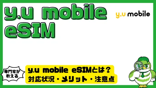 y.u mobile（ワイユーモバイル）eSIMとは？対応状況・メリット・注意点をIT初心者向けに徹底解説