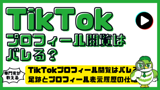 TikTok（ティックトック）プロフィール閲覧はバレる？足跡とプロフィール表示履歴の仕組みとバレない設定完全ガイド