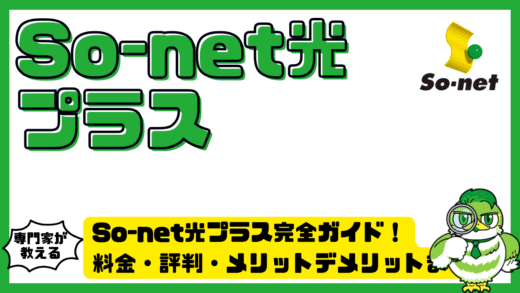 So-net光プラス完全ガイド！料金・評判・メリットデメリットまで徹底解説