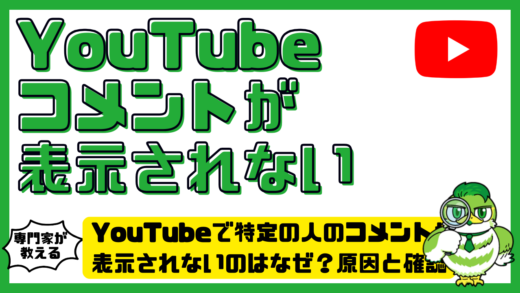 YouTube（ユーチューブ）で特定の人のコメントが表示されないのはなぜ？原因と確認方法を解説