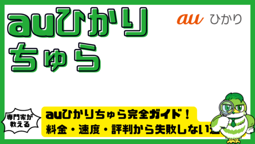 auひかりちゅら完全ガイド！料金・速度・評判から失敗しない選び方まで解説