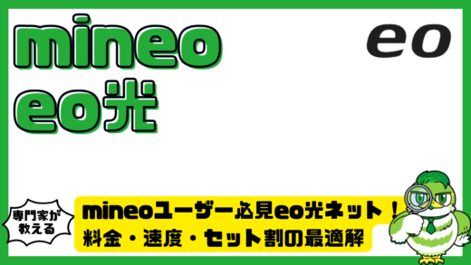 mineoユーザー必見eo光ネット完全ガイド！料金・速度・セット割の最適解