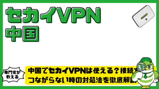中国でセカイVPN（ブイピーエヌ）は使える？接続方法・つながらない時の対処法を徹底解説