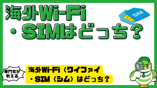 海外Wi-Fi（ワイファイ）・SIM（シム）はどっち？eSIM（イーシム）まで比較して失敗しない選び方を解説