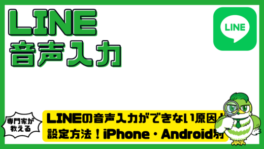 LINE（ライン）の音声入力ができない原因と設定方法！iPhone・Android別に送信手順を解説