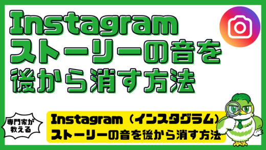 Instagram（インスタグラム）ストーリーの音を後から消す方法はある？削除・再投稿・消音設定を解説