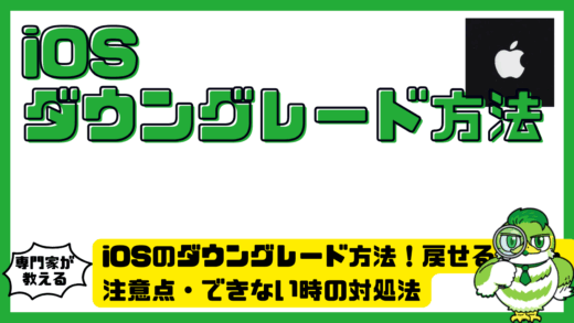 iOS（アイオーエス）のダウングレード方法！戻せる条件・注意点・できない時の対処法