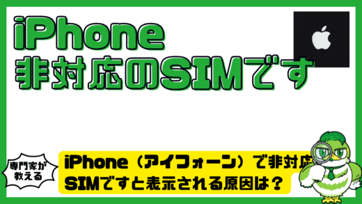 iPhone（アイフォーン）で非対応のSIMですと表示される原因は？eSIM（イーシム）追加・クイック転送の直し方