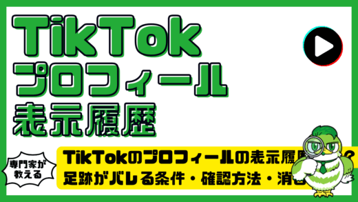 TikTok（ティックトック）のプロフィールの表示履歴とは？足跡がバレる条件・確認方法・消し方を解説